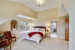 upstairs master bedroom with king bed and twin sleigh bed